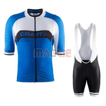 Maglia Craft manica corta 2016 blu e bianco