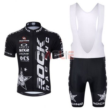 Maglia Rock racing manica corta 2016 bianco e nero