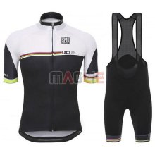 Maglia UCI manica corta 2016 bianco e nero