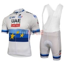 2018 Maglia UCI World Champion Leader UAE Manica Corta Lite Bianco