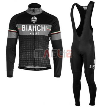 Maglia Bianchi Milano XD Manica Lunga 2019 Nero Grigio