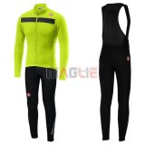 Maglia Castelli Puro 3 Manica Lunga 2019 Verde Nero