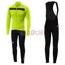 Maglia Castelli Puro 3 Manica Lunga 2019 Verde Nero