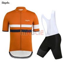 Maglia Rapha Manica Corta 2019 Arancione Bianco