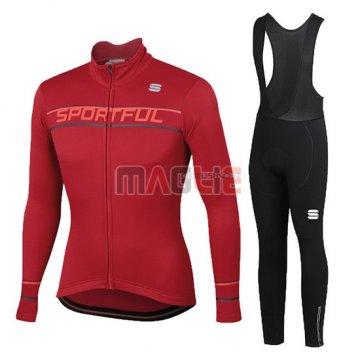 Maglia Donne Sportful Manica Lunga 2020 Rosso