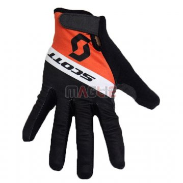 2020 Scott Guanti Dita Lunghe Ciclismo Nero Arancione