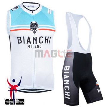 Gilet antivento Bianchi 2015 bianco e blu