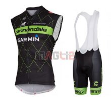 Gilet antivento Garmin 2016 nero e verde