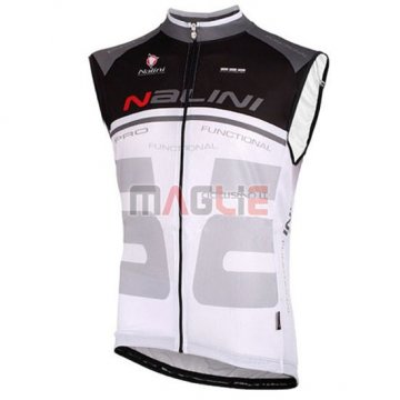 Gilet antivento Nalini 2015 bianco e nero