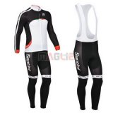 Maglia Santini manica lunga 2013 nero e bianco