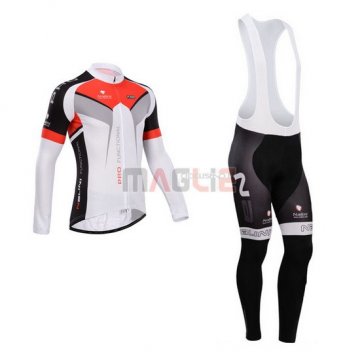 Maglia Nalini manica lunga 2014 rosso e bianco