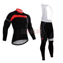 Maglia Castelli manica lunga 2015 rosso e nero