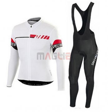 Maglia Specialized manica lunga 2016 bianco e nero