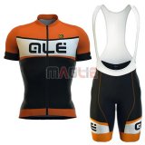 Maglia ALE manica corta 2016 nero e arancione