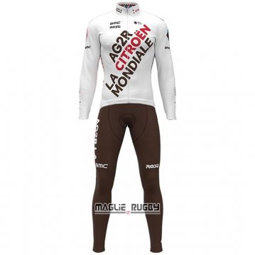 Maglia Ag7r La Mondiale Manica Lunga 2021 Bianco