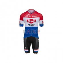 Maglia Alpecin Fenix Manica Corta 2021 Campione Paesi Bassi