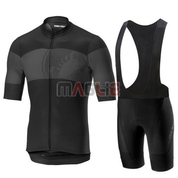 Maglia Castelli Ruota Manica Corta 2019 Nero Grigio