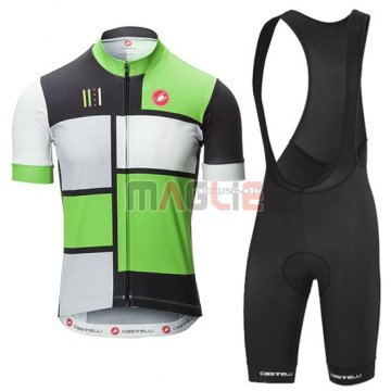 Maglia Castelli manica corta 2016 nero e verde