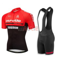 Maglia Cervelo Manica Corta 2018 Rosso e Nero