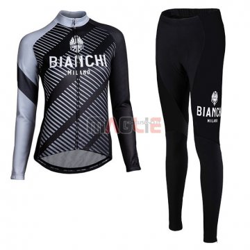 Maglia Donne Bianchi Milano Catria Manica Lunga Nero Grigio