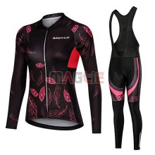 Maglia Donne Mieyco Manica Lunga 2019 Nero Rosso