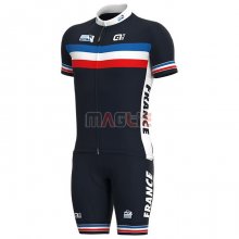 Maglia Francia Manica Corta 2021 Spento Blu