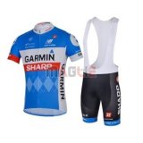 Maglia Garmin Sharp Manica Corta 2018 Blu