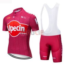 Maglia Katusha Alpecin Manica Corta 2019 Rosso