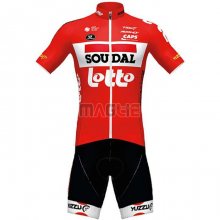 Maglia Lotto Soudal Manica Corta 2020 Rosso