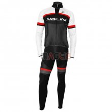 Maglia Nalini Manica Lunga 2020 Nero Bianco Rosso(1)