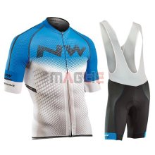 Maglia Northwave Manica Corta 2018 Blu e Bianco