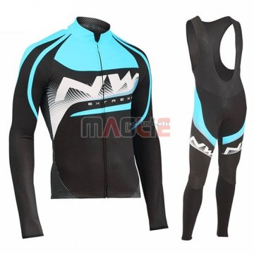 Maglia Northwave Manica Lunga 2019 Celeste Bianco Nero