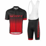 Maglia Scott Manica Corta 2017 nero e rosso