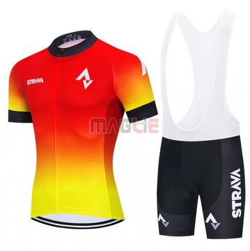 Maglia Shimano Manica Corta 2021 Rosso Giallo