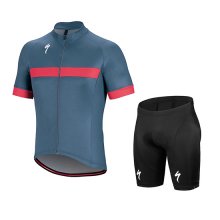 Maglia Specialized Manica Corta 2018 Grigio Rosa Bianco