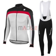 Maglia Sportful manica lunga 2016 bianco rosso