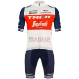 Maglia Trek Segafredo Manica Corta 2020 Bianco Scuro Blu