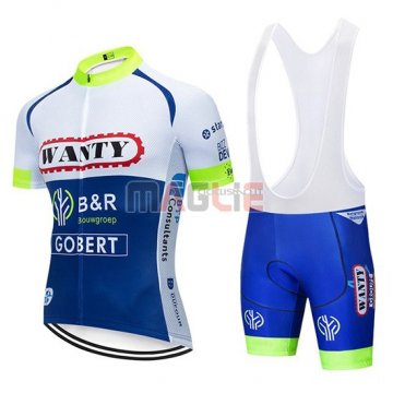 Maglia Wanty Manica Corta 2019 Bianco Blu