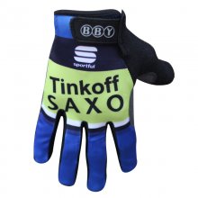 Saxo Bank Tinkoff Guanto Ciclismo Nero