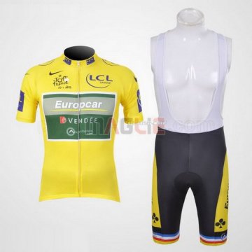 Maglia Europcar manica corta 2011 giallo