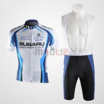 Maglia Subaru manica corta 2011 celeste e bianco