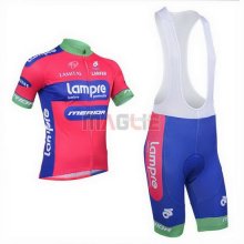 Maglia Lampre manica corta 2013 rosa e celeste