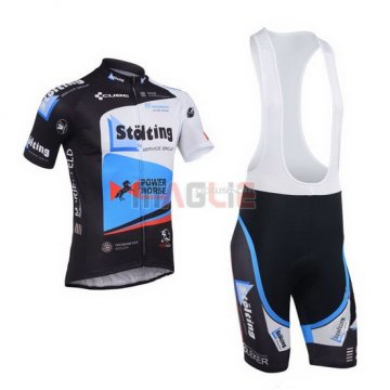 Maglia Stolting manica corta 2013 nero e celeste