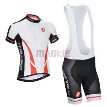 Maglia Castelli manica corta 2014 arancione e bianco