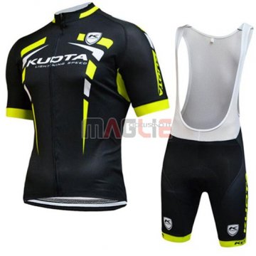 Maglia KUOTA manica corta 2015 nero e giallo