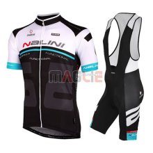 Maglia Nalini manica corta 2015 blu e nero