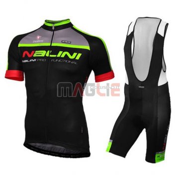 Maglia Nalini manica corta 2015 nero e verde