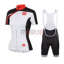 Maglia Castelli manica corta 2016 bianco e rosso