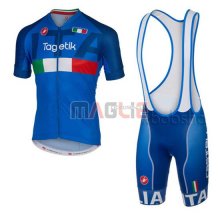 Maglia Italia manica corta 2016 blu e bianco