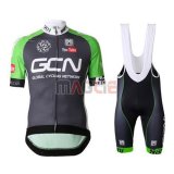 Maglia Santini manica corta 2016 grigio e verde